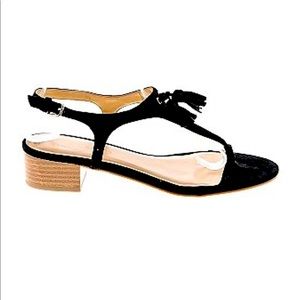 Talbots black hobo suede sandals Size 7.5